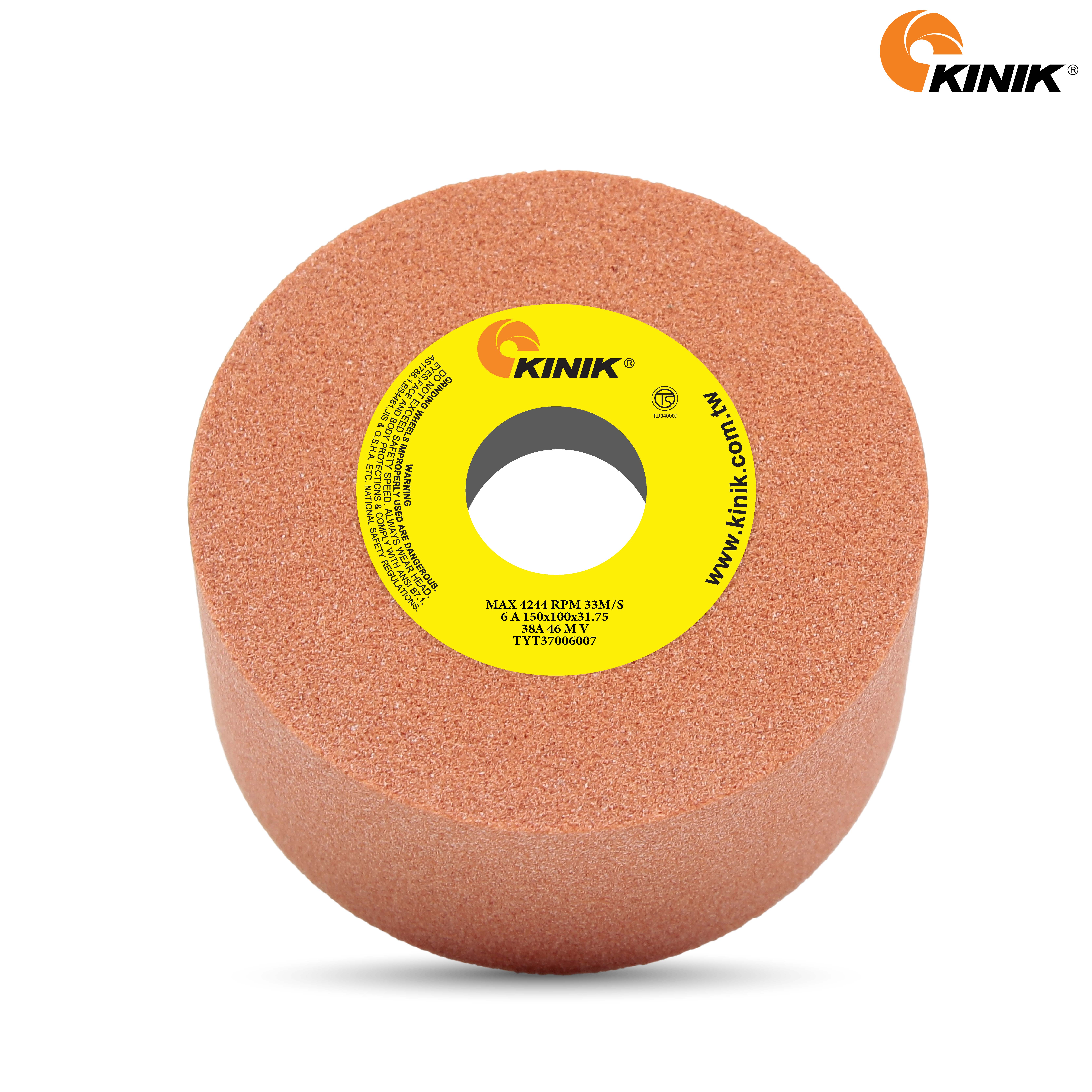 หินถ้วยตรง KINIK 38A46MV6A 150x100x31.75 mm.