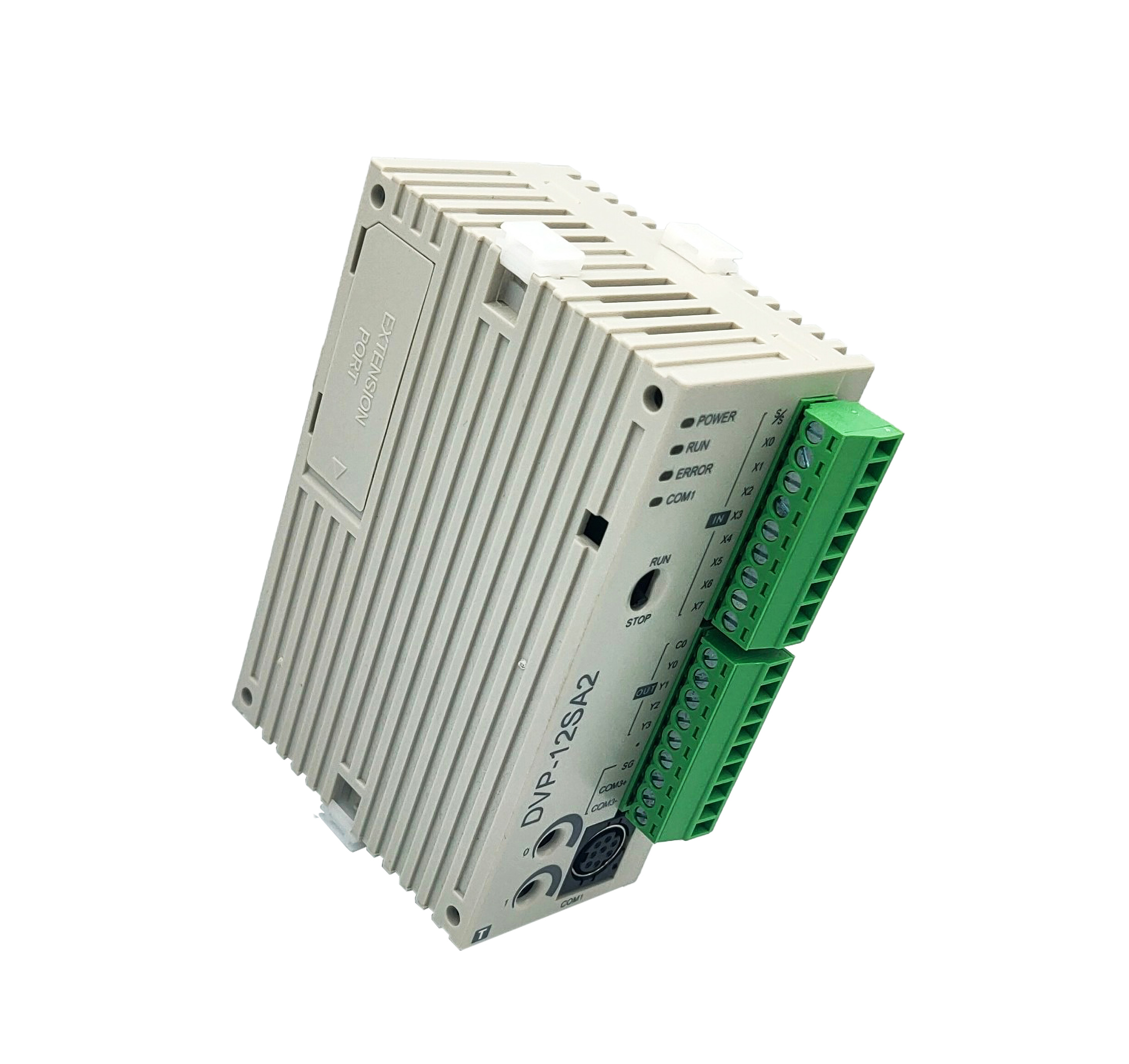 Delta PLC DVP12SA211T 8I/4O, Transistor Output, 3 COM Ports (RS-232 x1, RS-485 x2), 2-Axis 100kHz Pulse Output