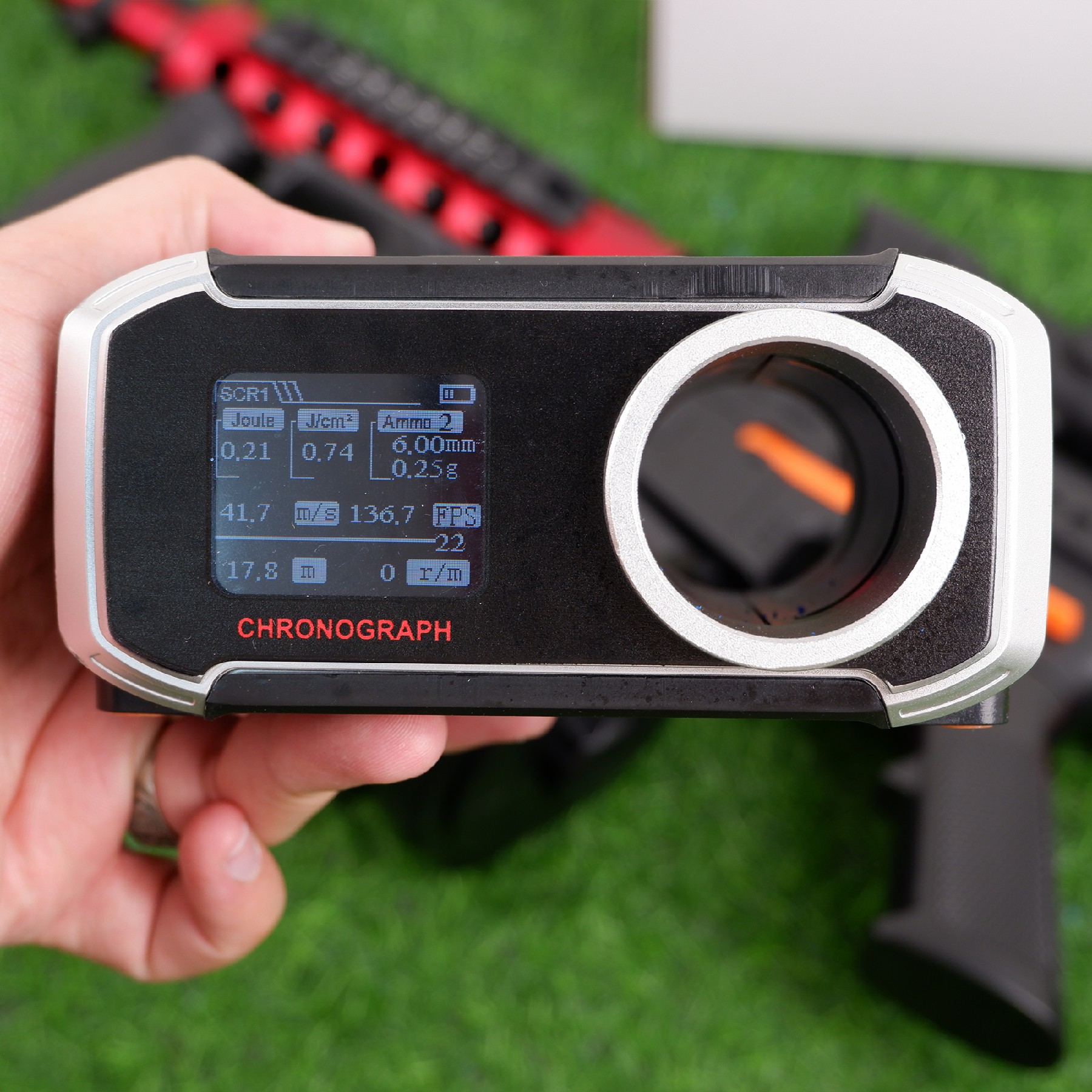 (14)M4A1 สีดำแดง ปืนเจลไฟฟ้า ของเล่น ยิงรัวได้ ชักยิงได้