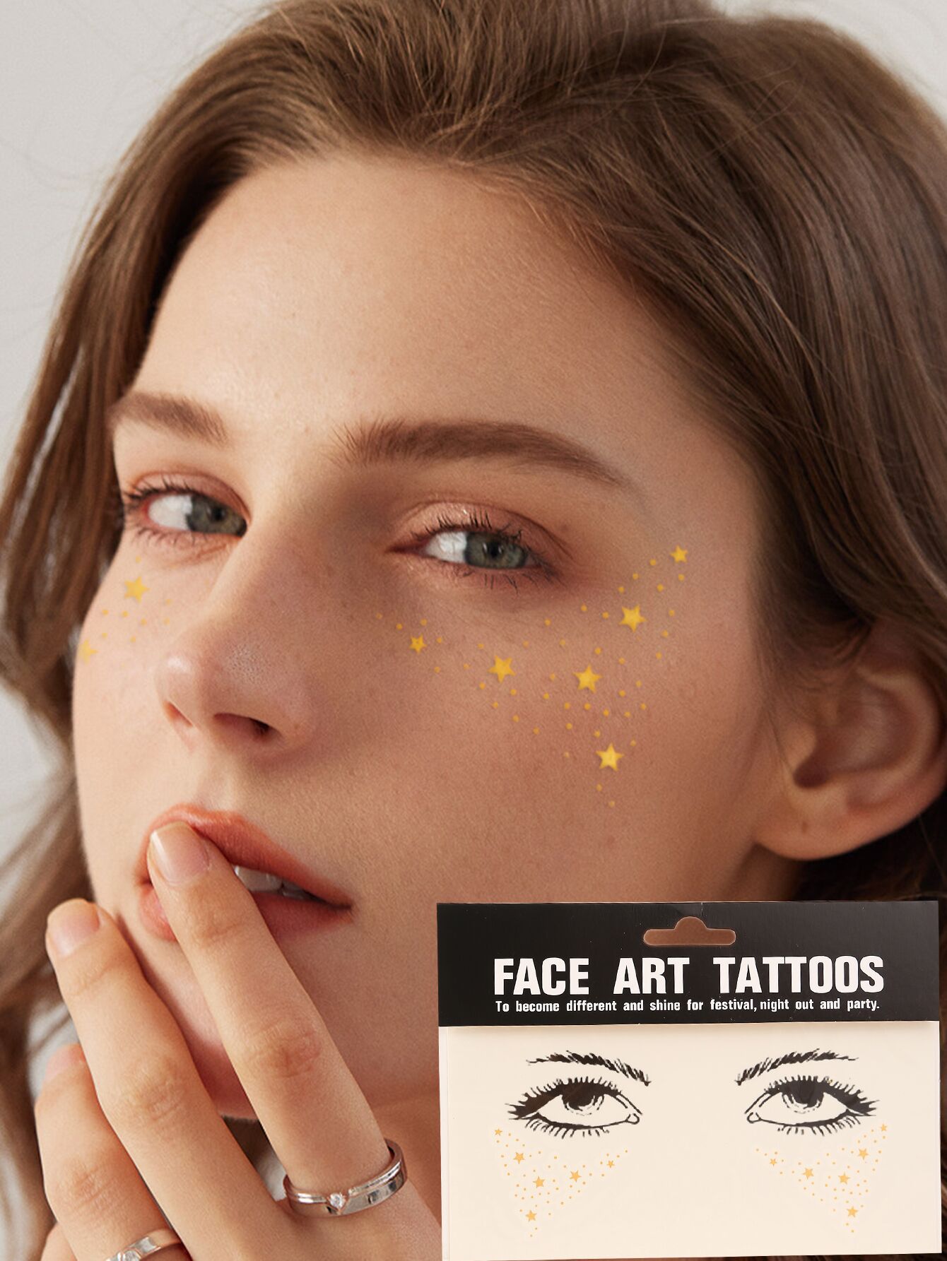 ส่งด่วนในไทย แทททู ตกแต่งใบหน้า สายปาร์ตี้ Music Festival Party / EDM