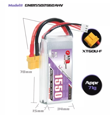 แบต GNB 2เซล 900-5000mah HV PH2.0 XT30 PH2.0 3PIN XT60 แบตสำหรับ RC รถ เรือ เครื่องบิน โดรน หุ่นยนต์ มีให้เลือกหลายขนาดความจุ