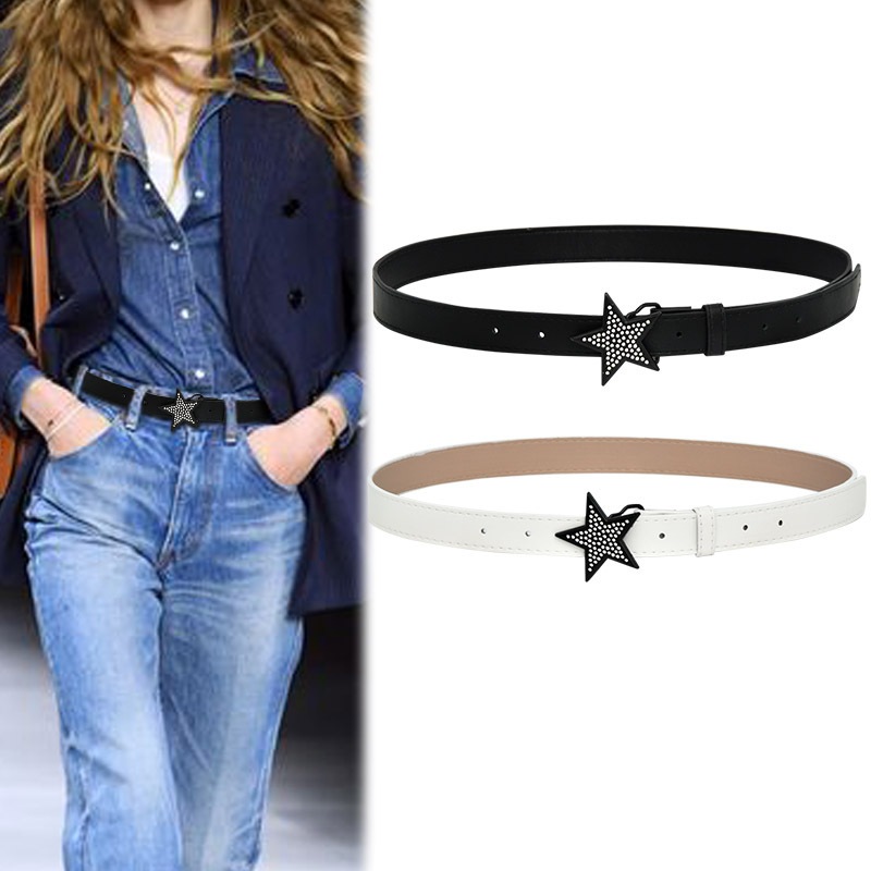 เข็มขัดรัดเอว เข็มขัดหนัง สไตล์วินเทจ เข็มขัดเกาหลี แฟชั่นสําหรับผู้หญิง สไตล์เรียบง่าย