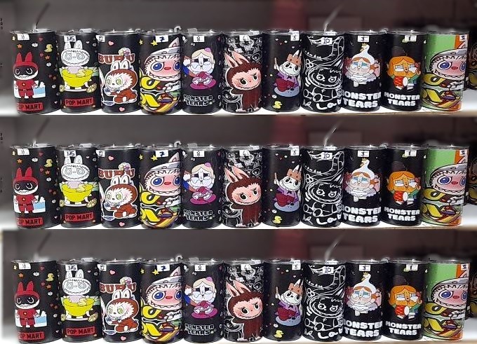 กระบอกน้ำ (แถมหลอดเหล็ก) 600ml การ์ตูน