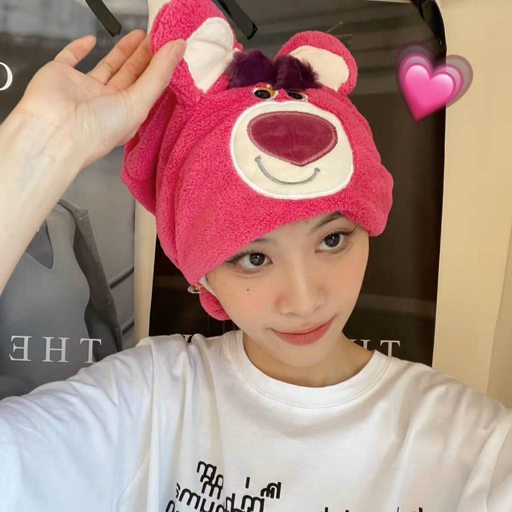 หมวกคลุมผม ผ้าเช็ดหน้า Lotso ของขวัญน่ารัก โซคิ้วส์สุดๆ