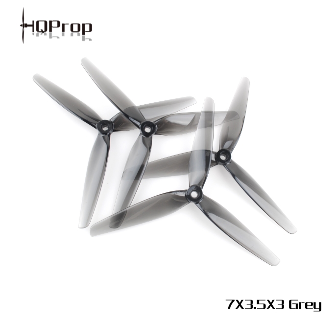 HQProp 7X3.5X3 Light Grey Prop ใบพัดโดรน FPV 1ถุง 4ใบ