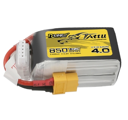 Tattu R-Line 4S V1 V3 V4 95C 120C 130C 650 750 850 1050 1300 1550 1800 2000mAh แบตตัวแรงสำหรับ FPV