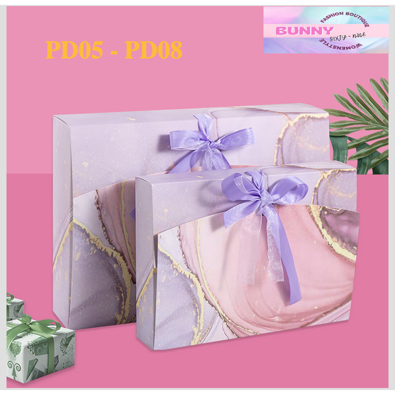 กล่องของขวัญสำเร็จรูป พร้อมริบบิ้นโบว์ ขนาด 13.5 นิ้ว