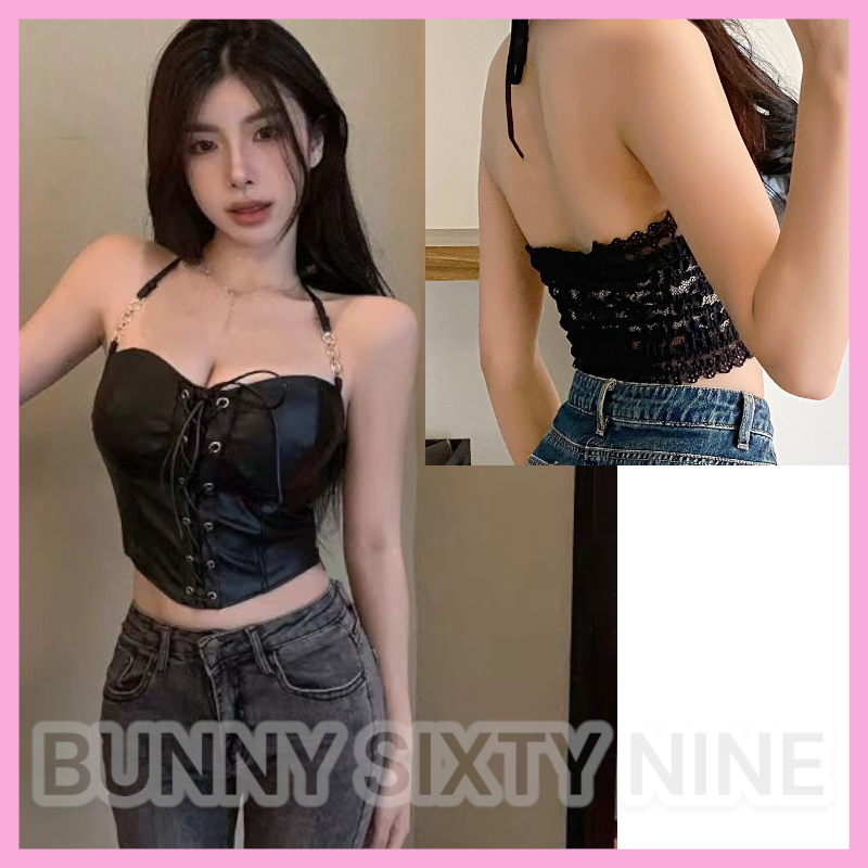เสื้อสายเดี่ยว หนัง สายฝอ เซ็กซี่ CN5027 พร้อมส่งในไทย