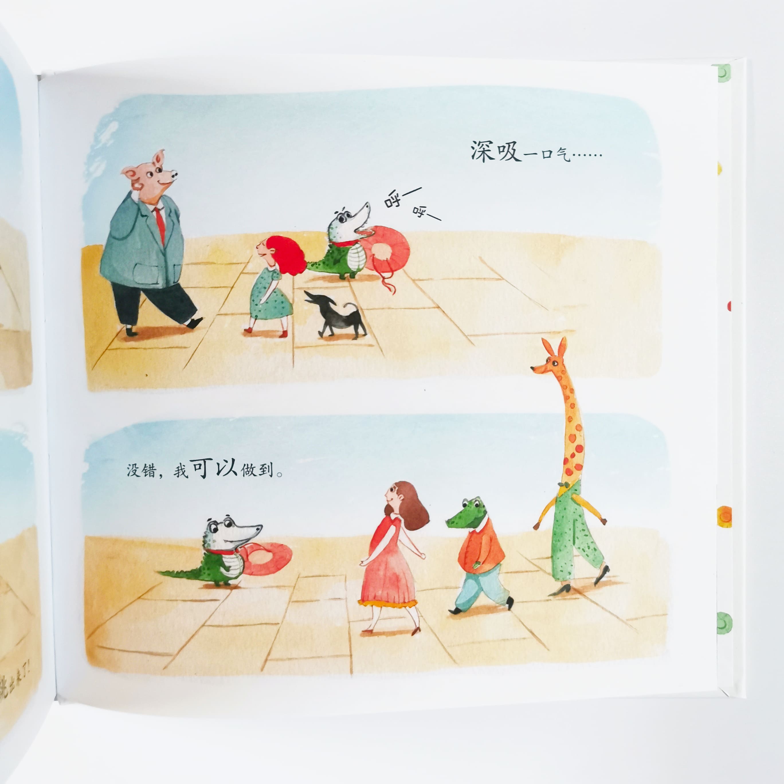 奇怪的白色小鳄鱼 Strange little white crocodile