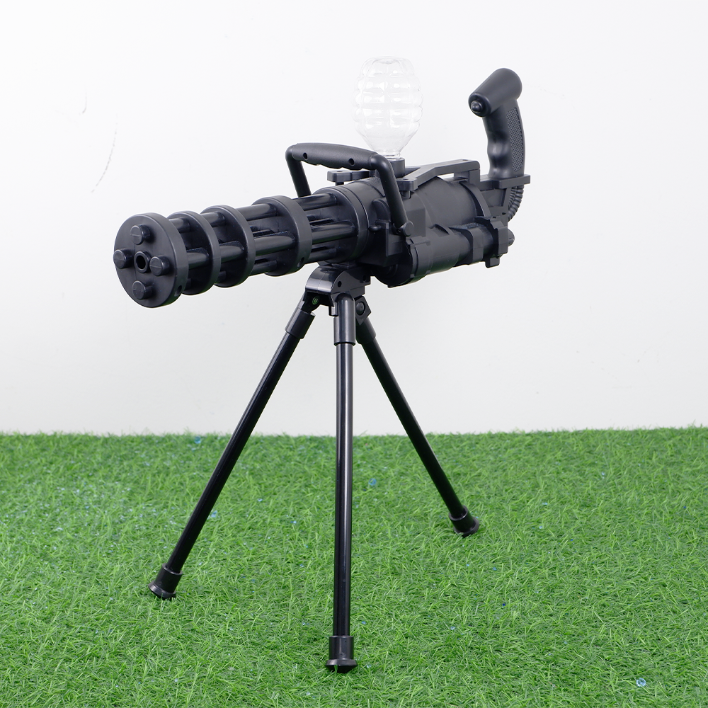 (05)Gatling mini สีดำล้วน ปืนเจลไฟฟ้า ของเล่น ยิงรัว Full Auto