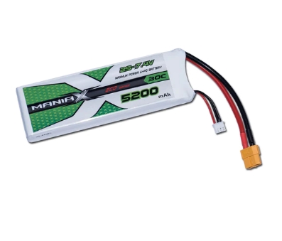 ManiaX 2S 7.4V 5200mAh 30C XT60 Lipo Battery ECO