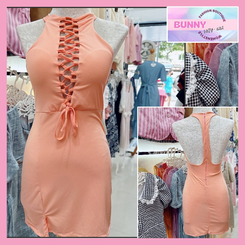 ชุดเดรสใส่เที่ยว ชุดเดรสเซ็กซี่ พร้อมส่ง