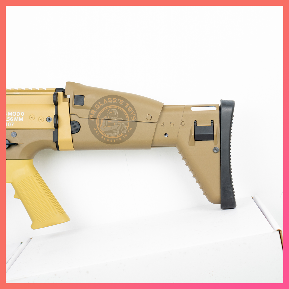 (66)SCAR สีทราย เฟืองเหล็ก 230 FPS + ยิงรัวได้ ยิงSEMI (ทีละนัด) ได้