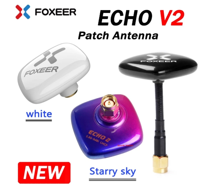 Foxeer Echo V2 9dBi Patch Antenna เสาแพท สำหรับแว่น รับ ส่ง ภาพ สัญญาณดี
