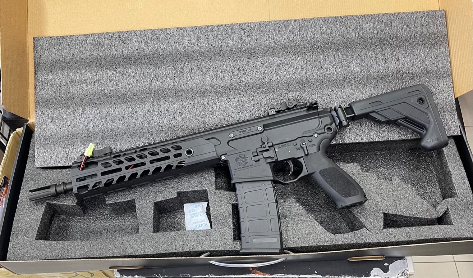 SIG MCX Virtus 9.5" สีดำ Gen 2 (QD 2.0) - E&C บอดี้โลหะ