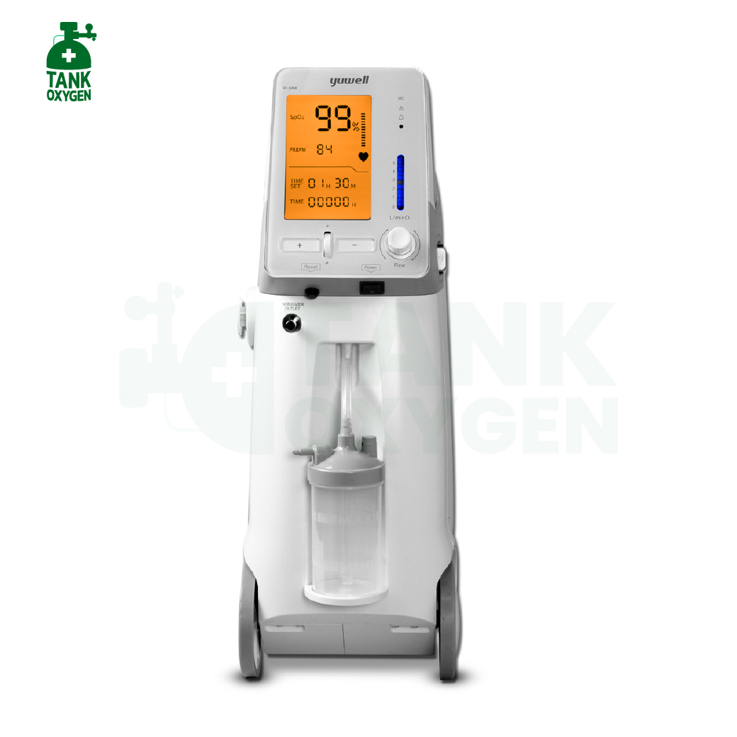 เครื่องผลิตออกซิเจน 5 ลิตร ยี่ห้อ Yuwell รุ่น 9F-5AW ประกันศูนย์ไทย 3 ปี