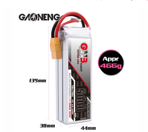 แบต GNB 4เซล 1200-6500mah HV XT30 XT60 XT90 แบตสำหรับ RC รถ เรือ เครื่องบิน โดรน หุ่นยนต์ มีให้เลือกหลายขนาดความจุ