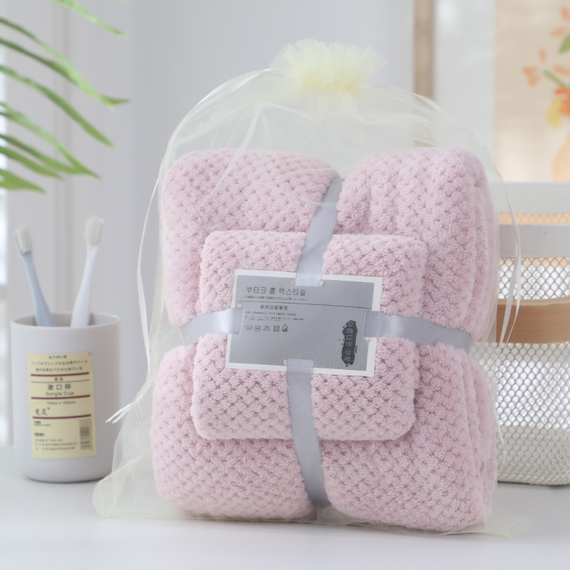 ผ้าเช็ดตัว รังผึ้ง รุ่นธรรมดา ซับน้ำดีมาก