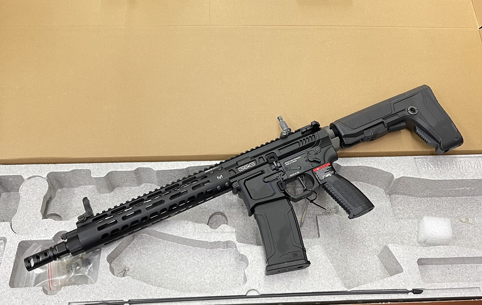 MGCR 556 10 inch Gas Blowback Airsoft Rifle - G&G