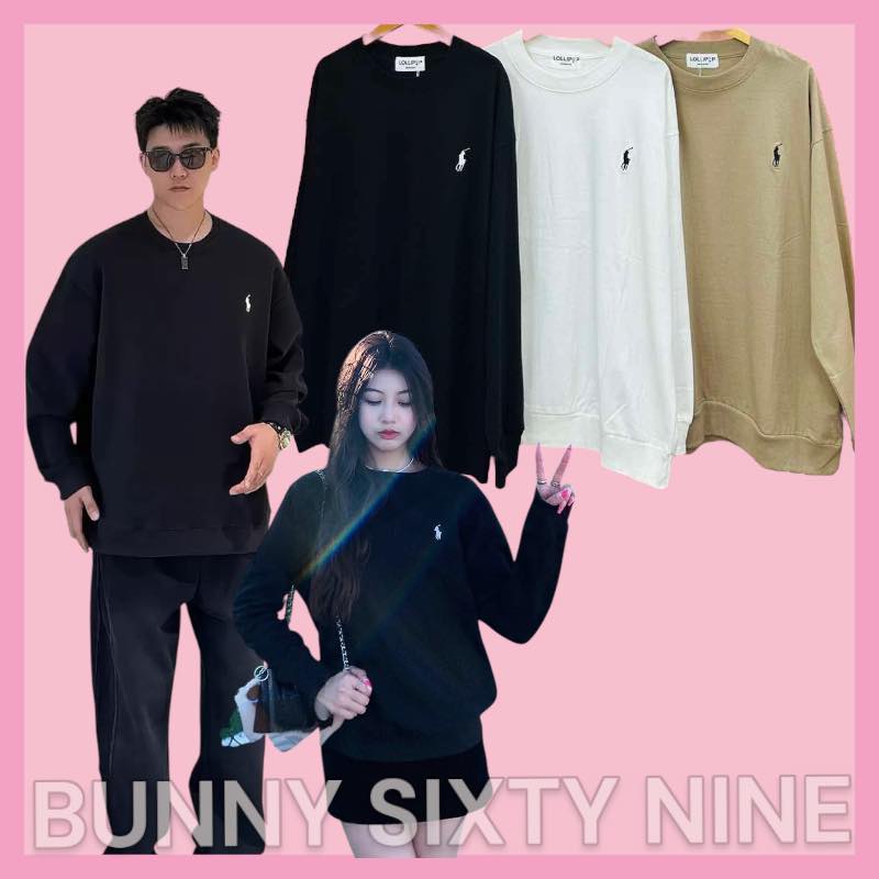 เสื้อแขนยาว คอกลม Cotton สินค้าพร้อมส่ง