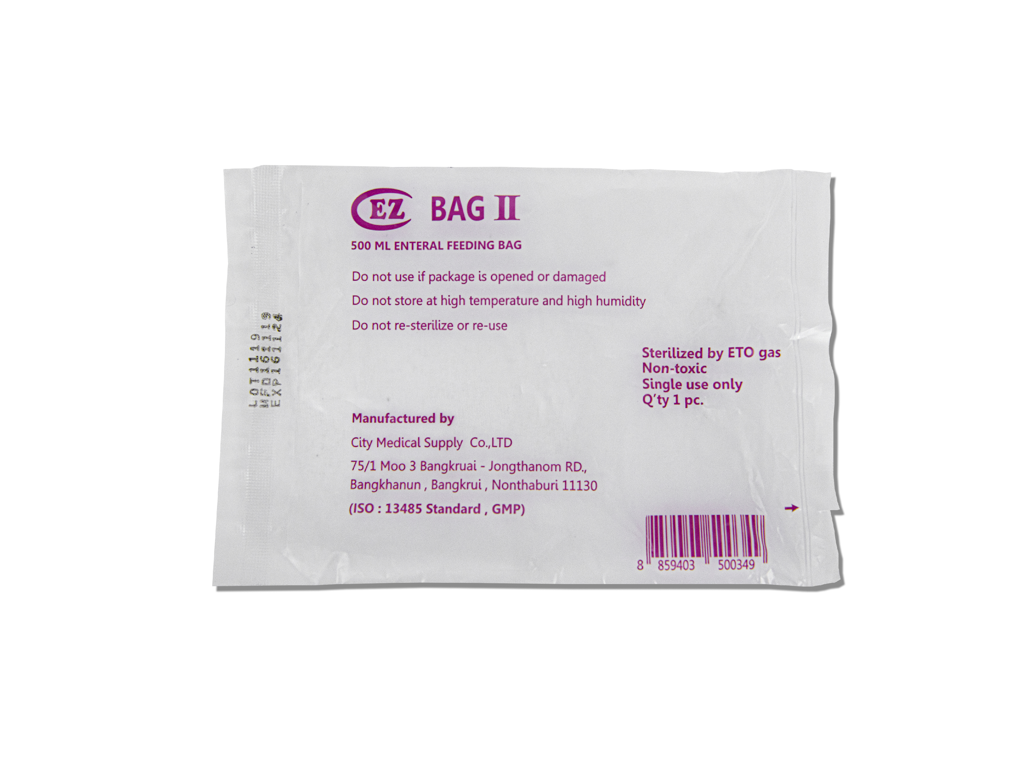 EZ Bag ถุงให้อาหารผู้ป่วย สำหรับบรรจุอาหารเหลว