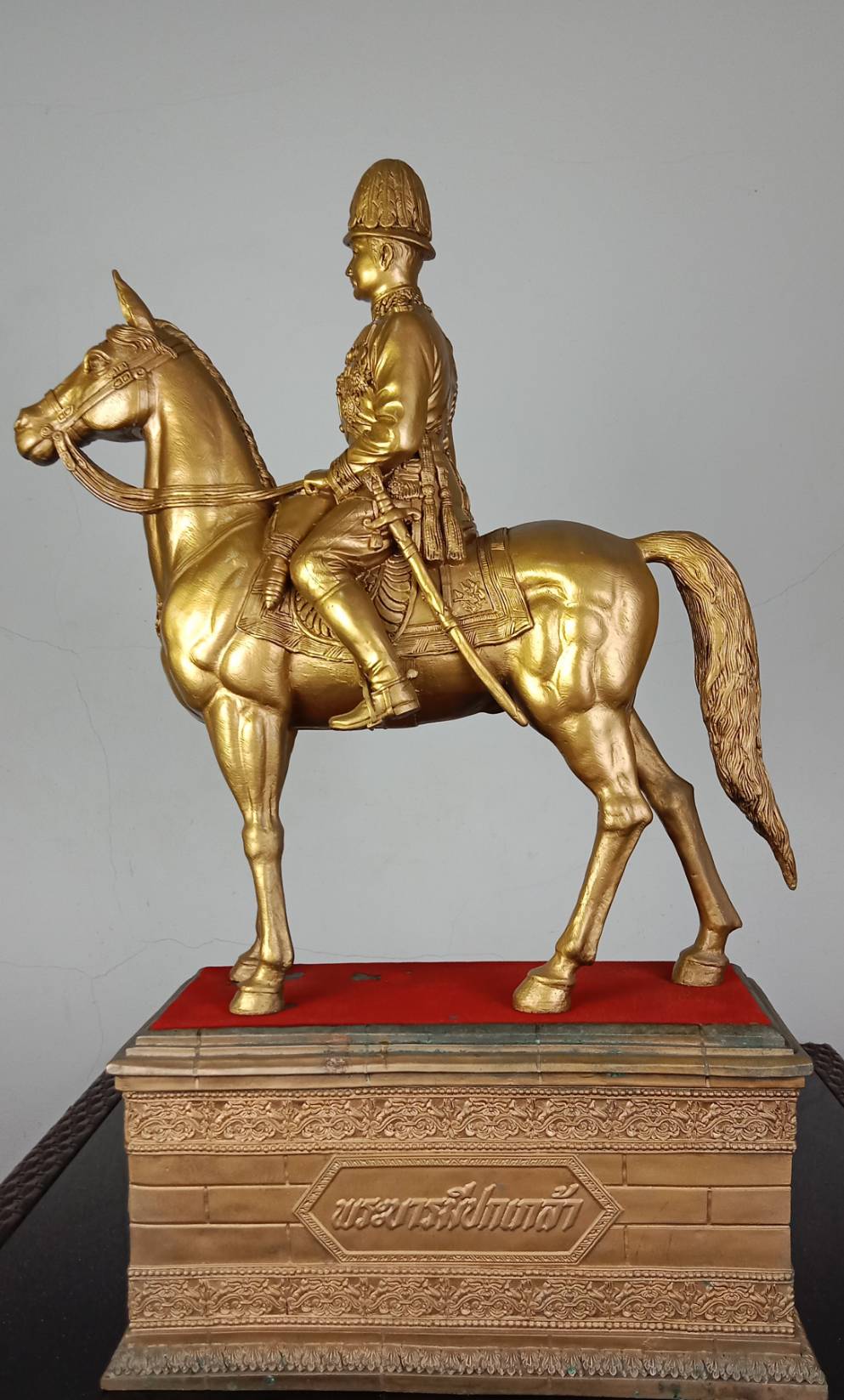 518.พระบรมรูปหล่อในหลวงรัชกาลที่ 5 พระบาทสมเด็จพระปรมินทรมหาจุฬาลงกรณ์ พระจุลจอมเกล้าเจ้าอยู่หัวทรงม้า(พระบรมรูปทรงม้า) องค์ใหญ่