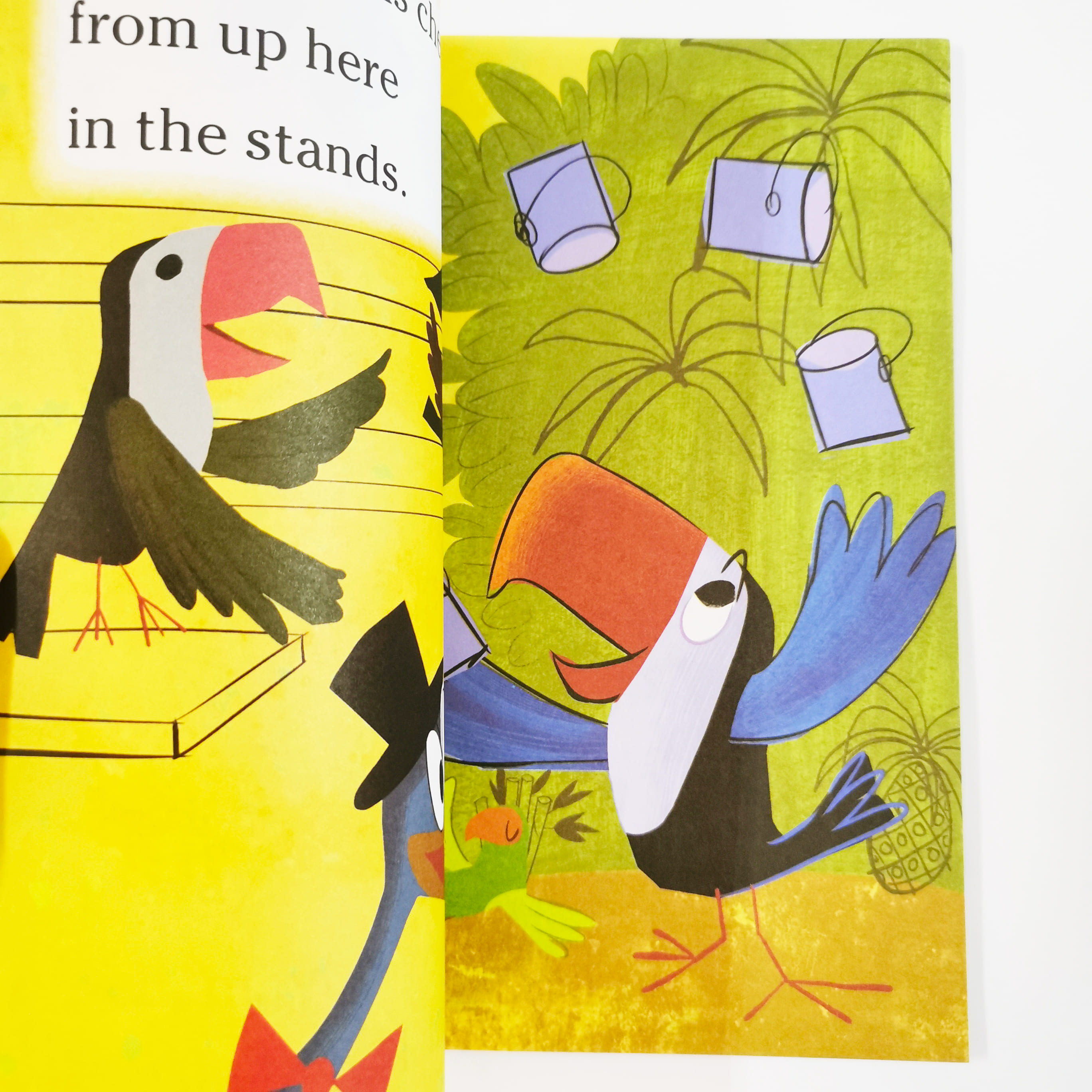 Toucan with Two Cans