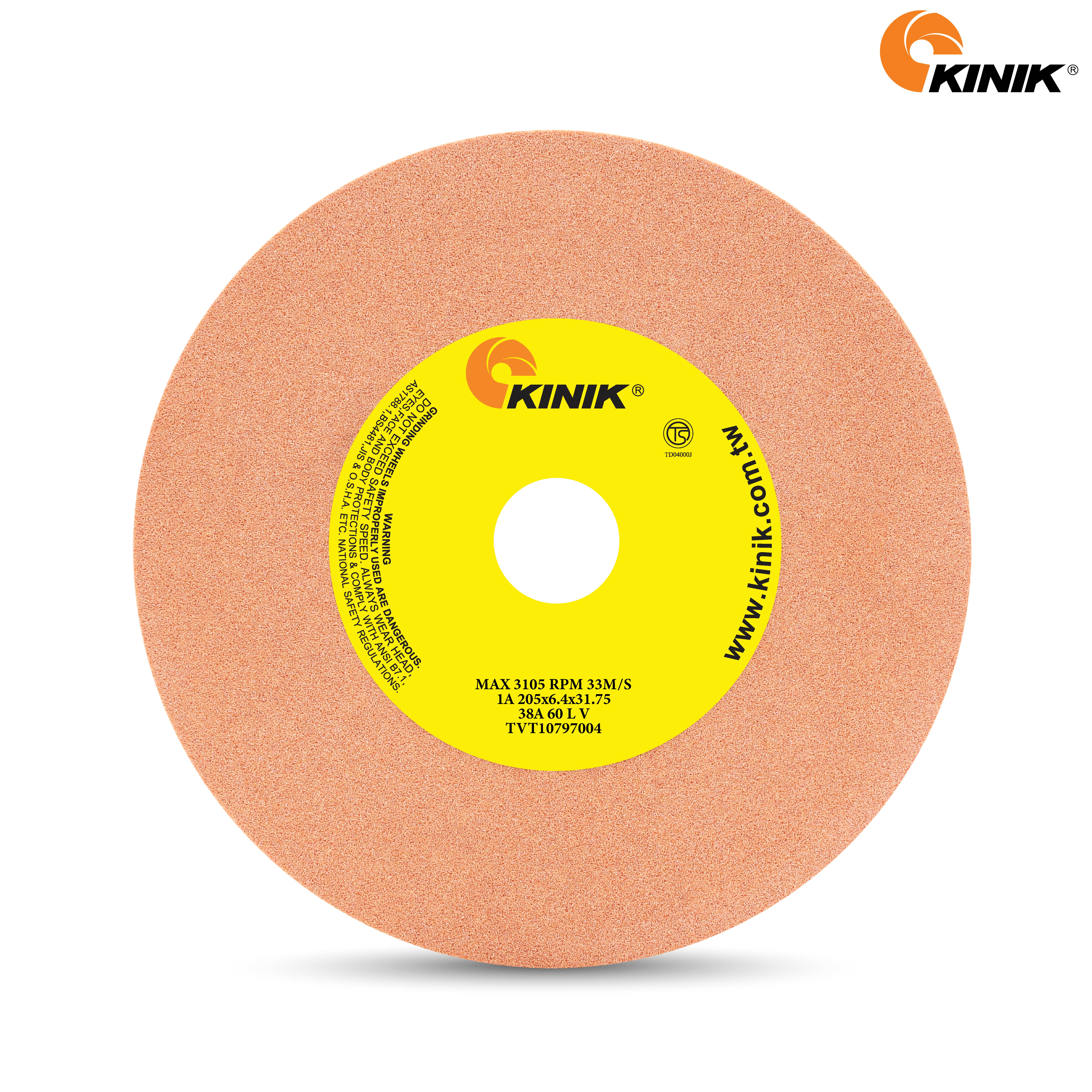 หินเจียร KINIK 38A60LV1A 205x6.4x31.75 m.m.