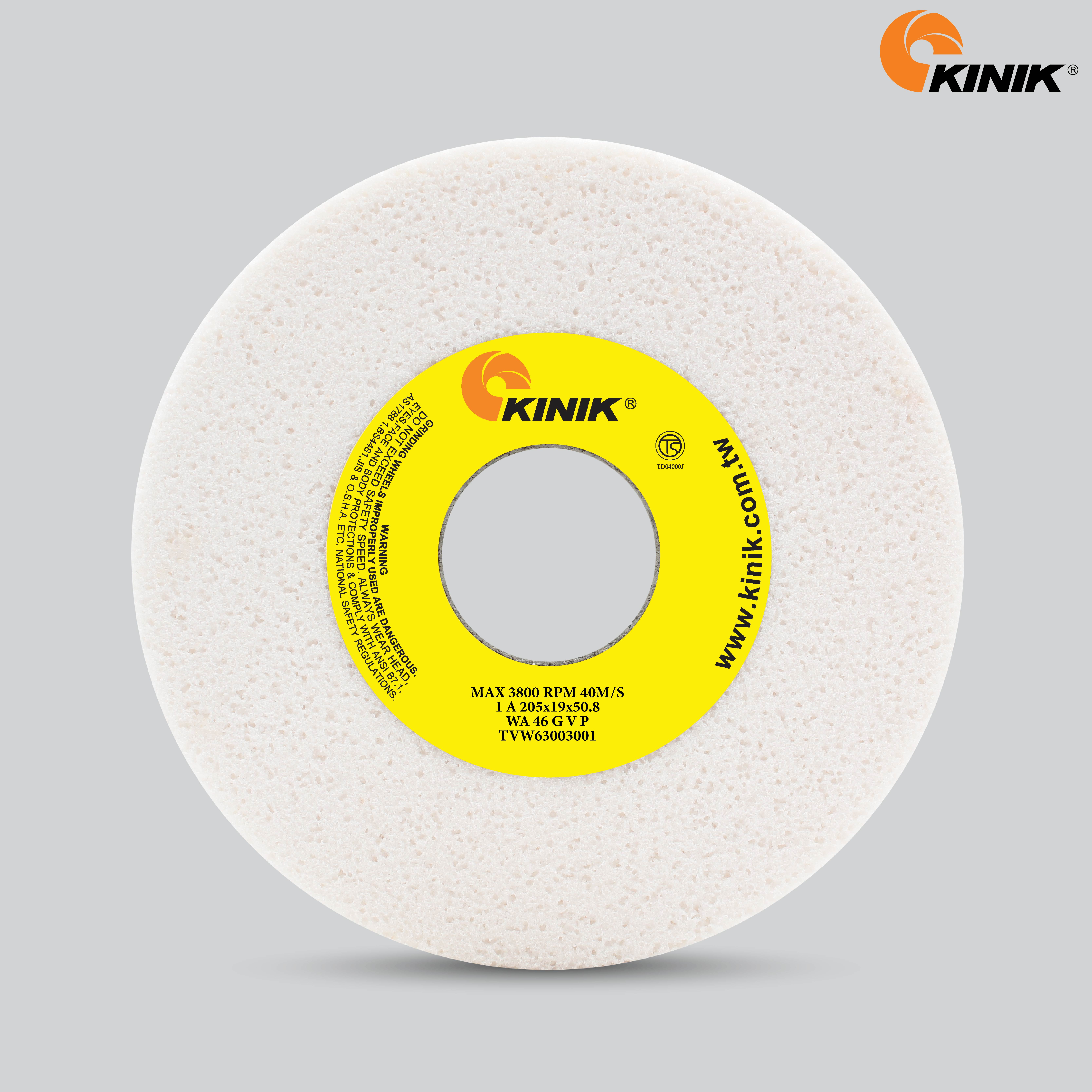 หินเจียร KINIK WA46GVP1A 205x19x50.8 mm.