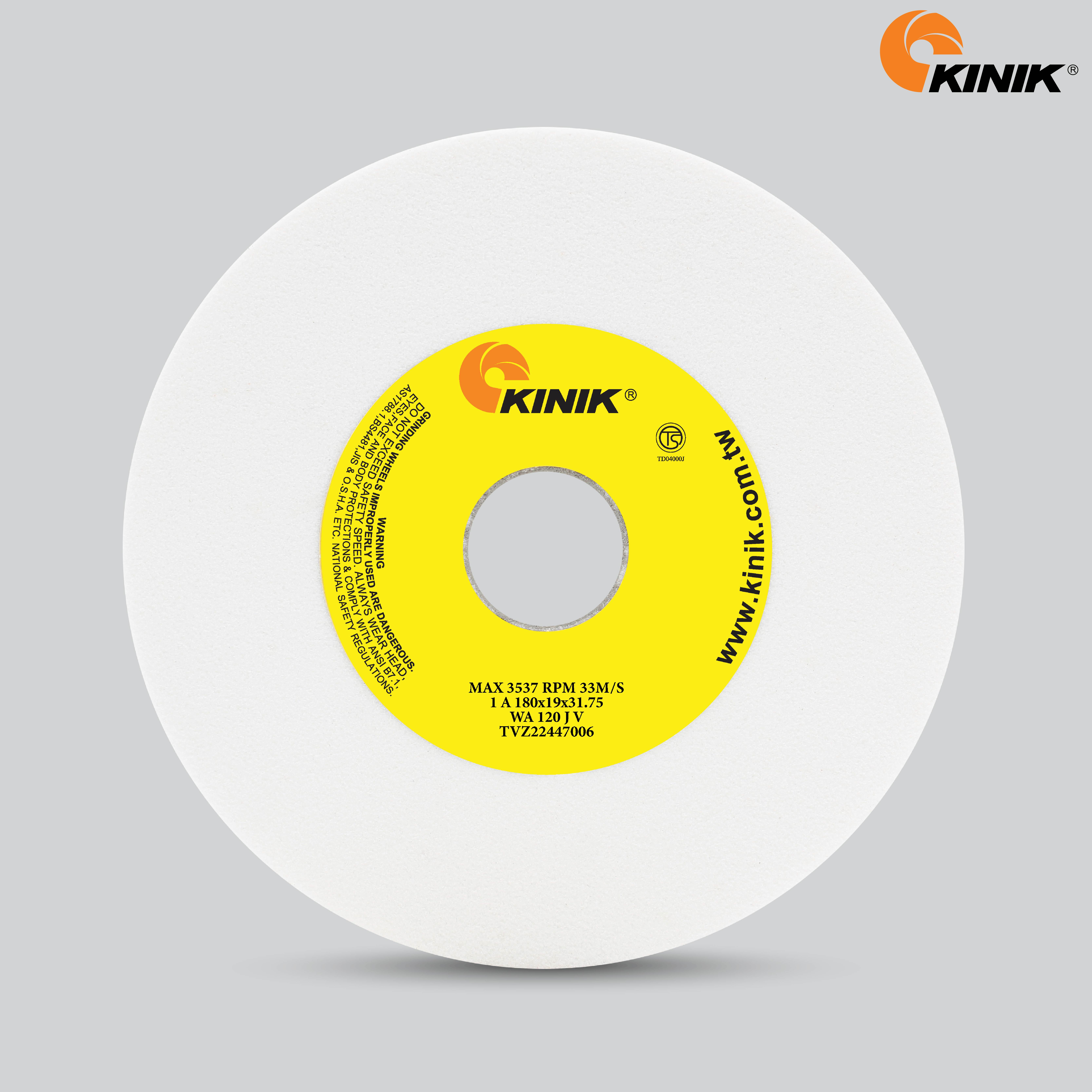 หินเจียร KINIK WA120JV1A 180x19x31.75 mm.