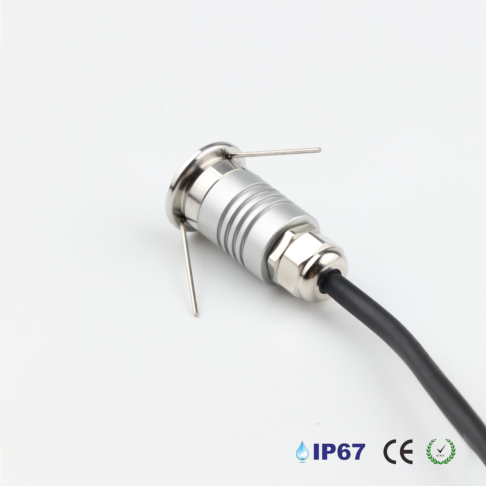 โคมไฟฝังพื้น Inground Up light Round 304 Stainless Steet + Aluminum lamp body LED 1W 12V IP67