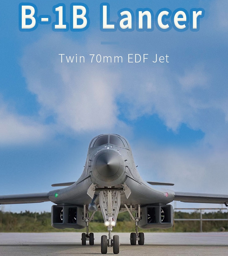 เครื่องบินไฟฟ้า XFly B-1B Lancer Twin 70mm EDF Jet [ในชุด ไม่รวมรีโมท และ แบต]