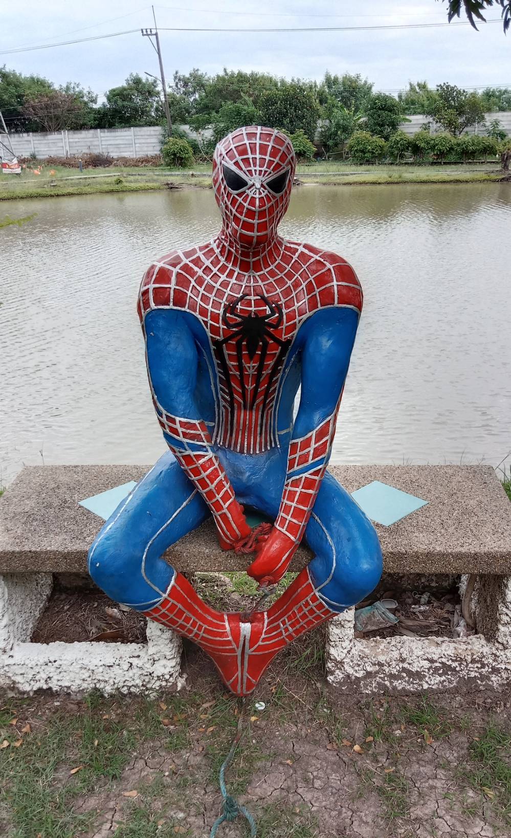 496.หุ่นซูเปอร์ฮีโร่สไปเดอร์แมน สำหรับตกแต่งบ้าน ร้านค้า ร้านอาหาร