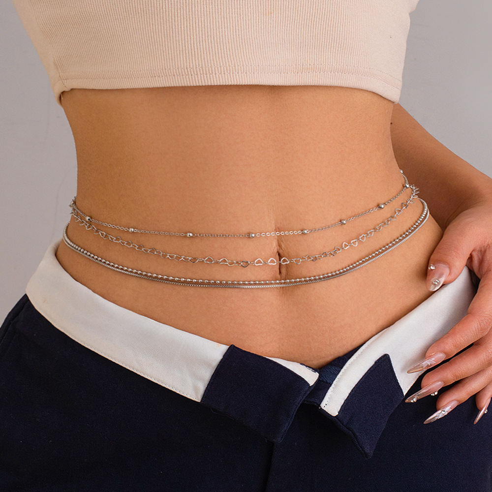 สร้อยคาดเอว โซ่คล้องเอว สร้อยหน้าอก สร้อยใส่เต้น สร้อยบิกินี่ สําหรับผู้หญิง 1 ชิ้น