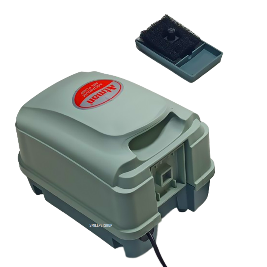 ATMAN HP-8000 (ปั๊มลมสำหรับบ่อปลา หรือตู้ปลา แยกได้หลายทาง เสียงเงียบ แรงลม 70L/min)