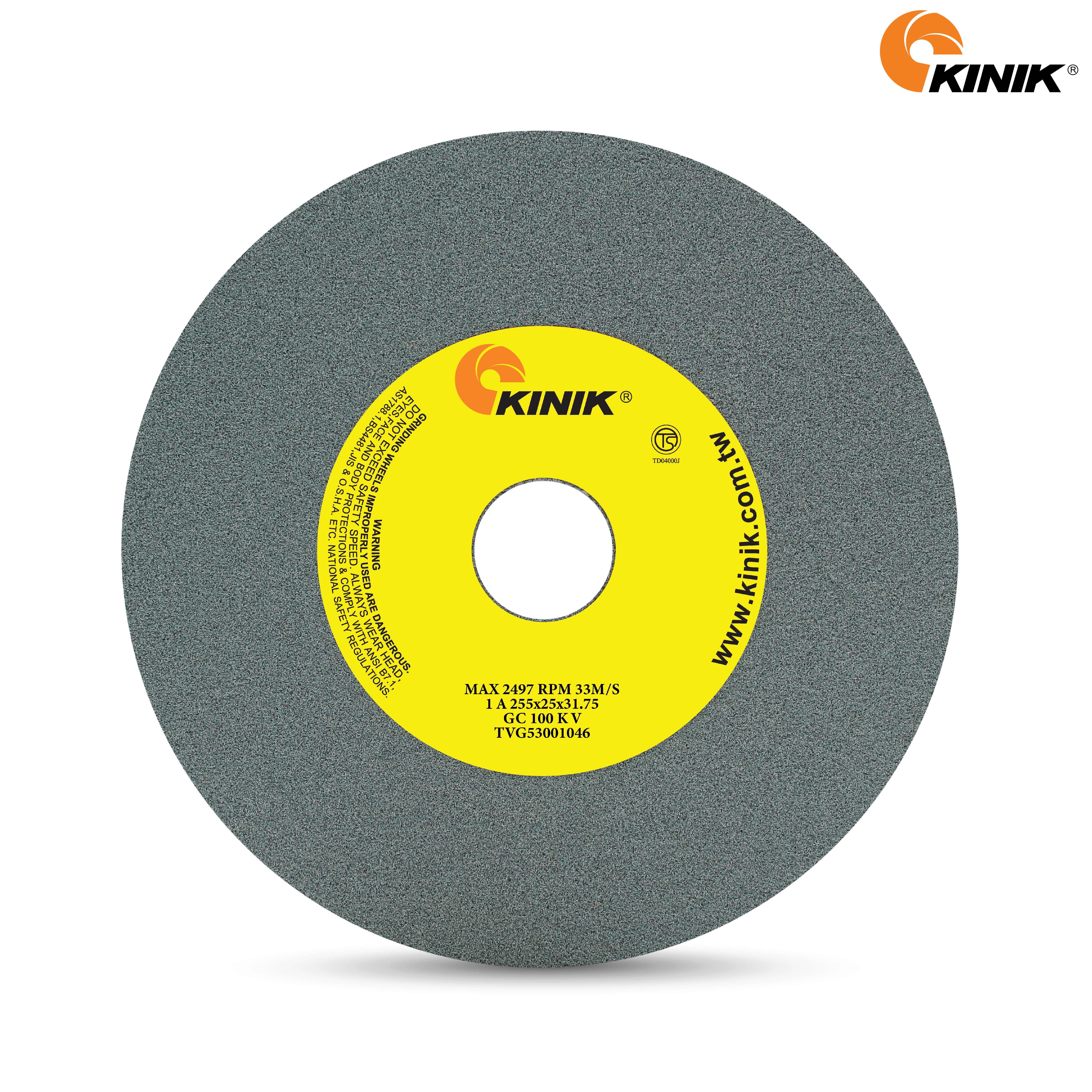 หินเจียร KINIK GC100KV1A 255x25x31.75 mm.