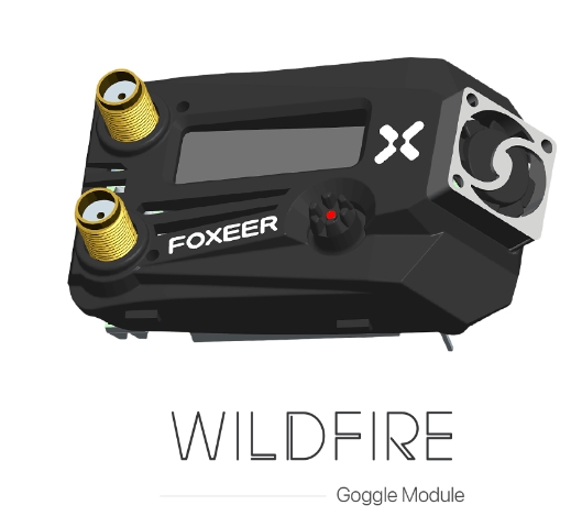 Foxeer Wildfire 5.8GHz 72CH Dual Receiver OSD Update for Fatshark Skyzonre โมดูลติดแว่น รับสัญญาณ ชัดๆ ไกลๆ