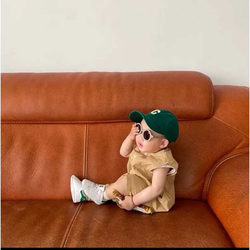 ชุดแคมปิ้ง ชุดเที่ยวซาฟารีเวิลด์เด็ก ชุดเอี๊ยมเด็ก (เสื้อแขนกุด+ชุดเอี๊ยม) 🇹🇭พร้อมส่งในไทย🇹🇭