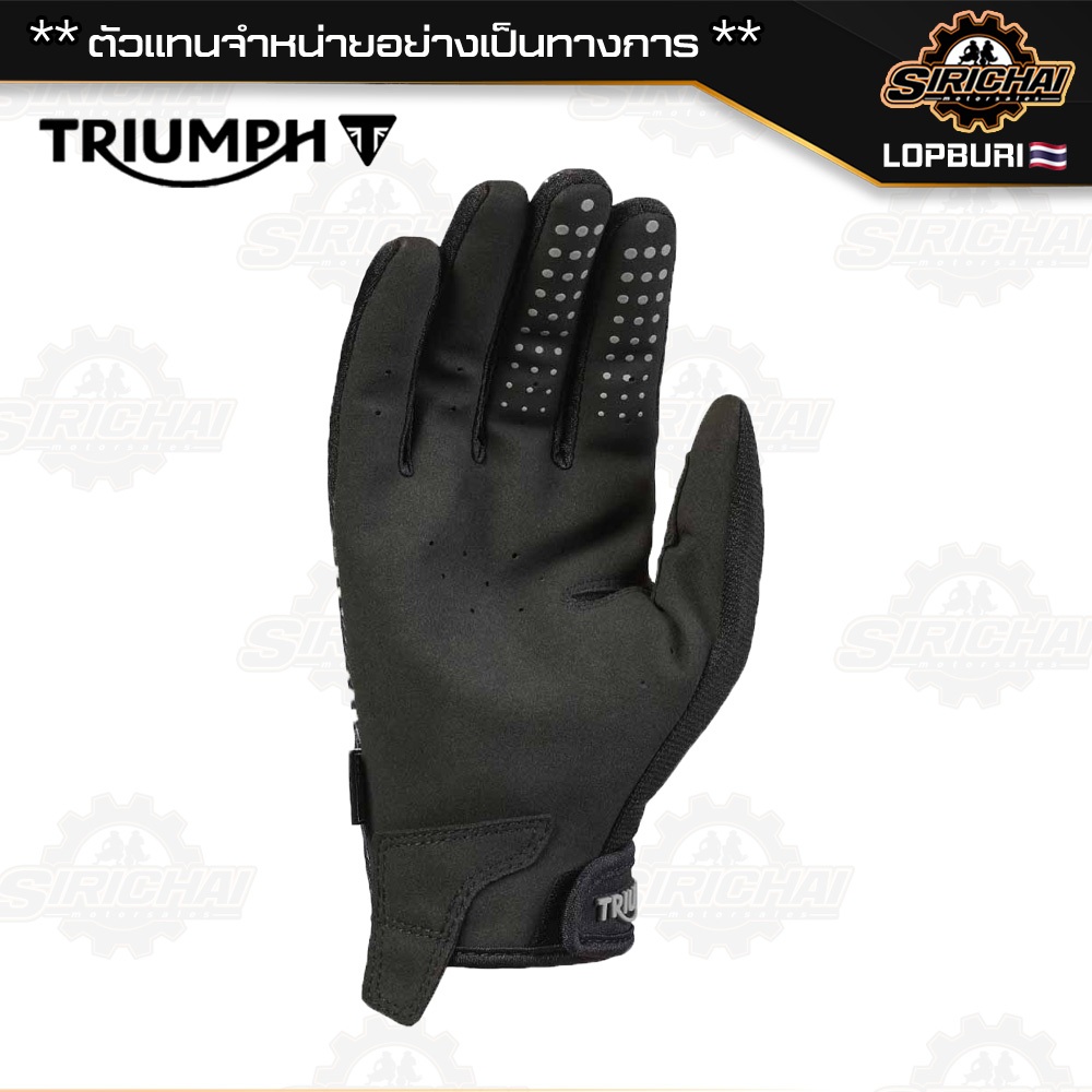 ถุงมือมอเตอร์ไซค์ ถุงมือ Triumph ROLLER MX GLOVE BLACK