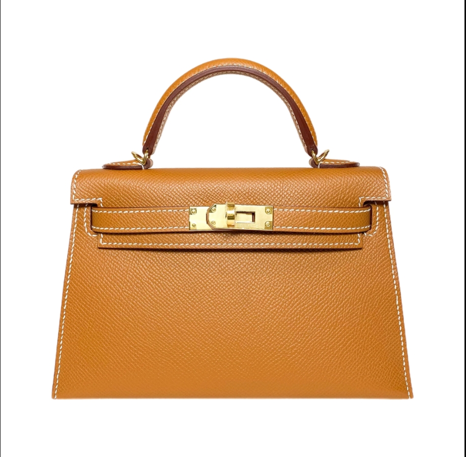 (พรีออเดอร์) กระเป๋าทรง Kelly mini สไตล์ Hermès | เหมือนเป๊ะ แต่ไม่มีโลโก้ หนังแท้Epsom