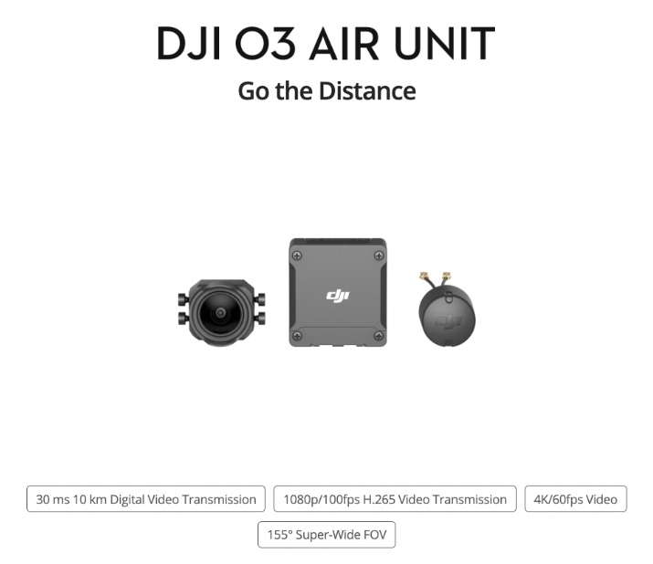 DJI O3 Air Unit กล้อง ตัวส่งภาพ ระบบ Digital HD ใช้กับแว่น DJI