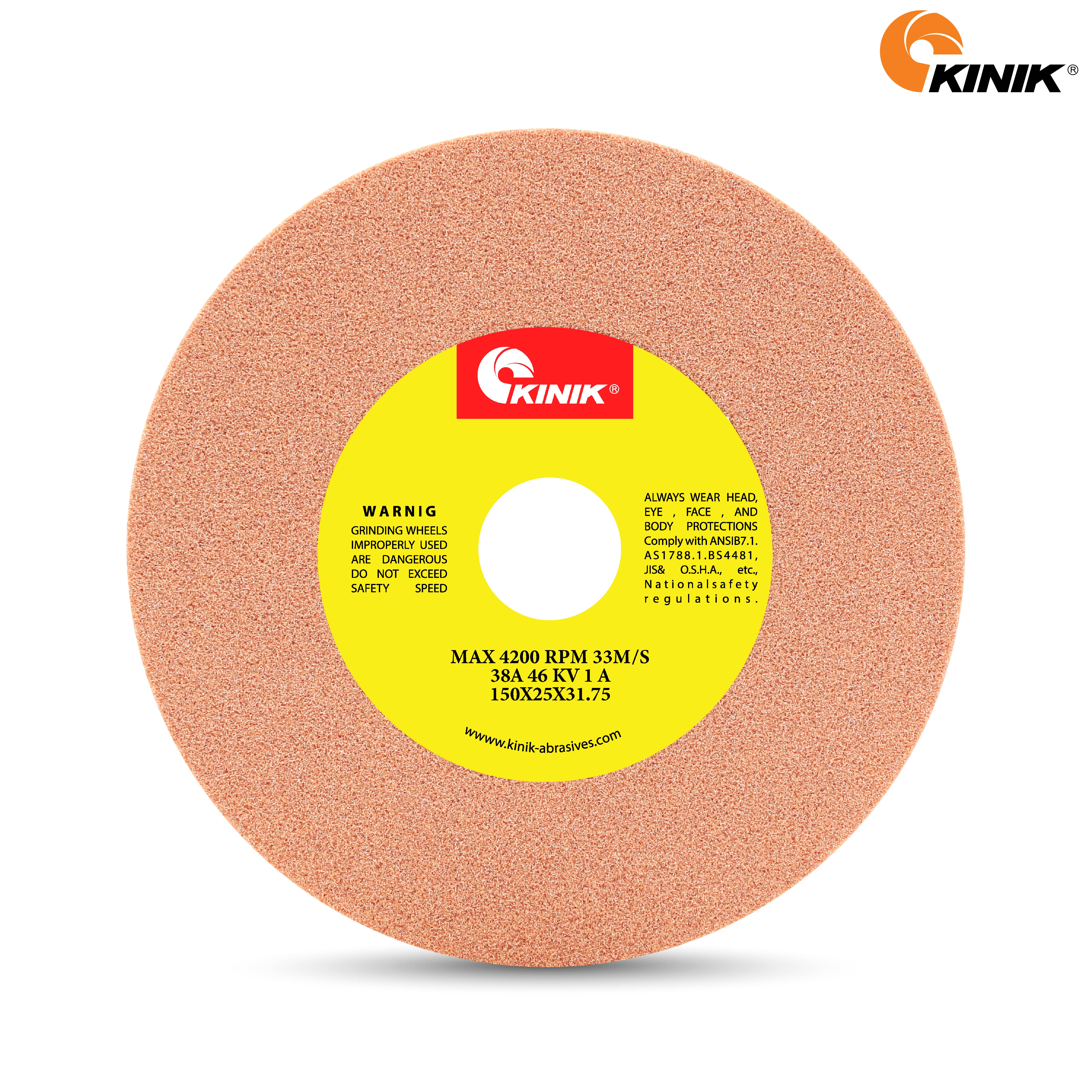 หินเจียร KINIK 38A46KV1A 150x25x31.75 mm.