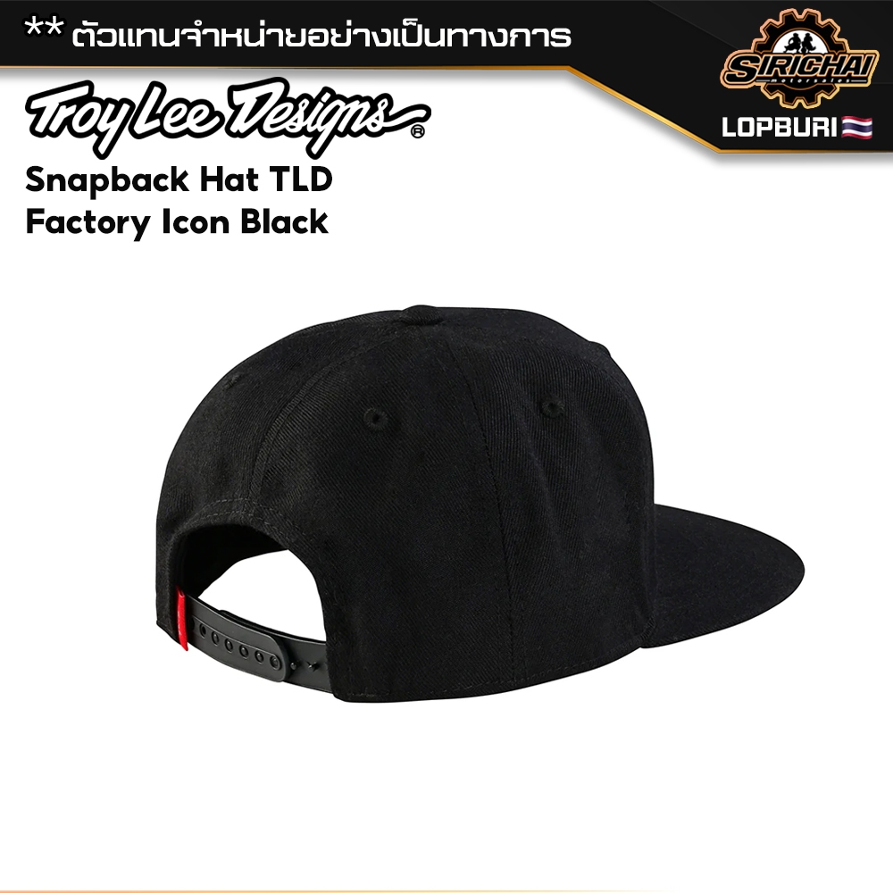 หมวกแก๊ป Troy Lee Designs Snapback Hat Signature Black / White ของแท้ 100%✅