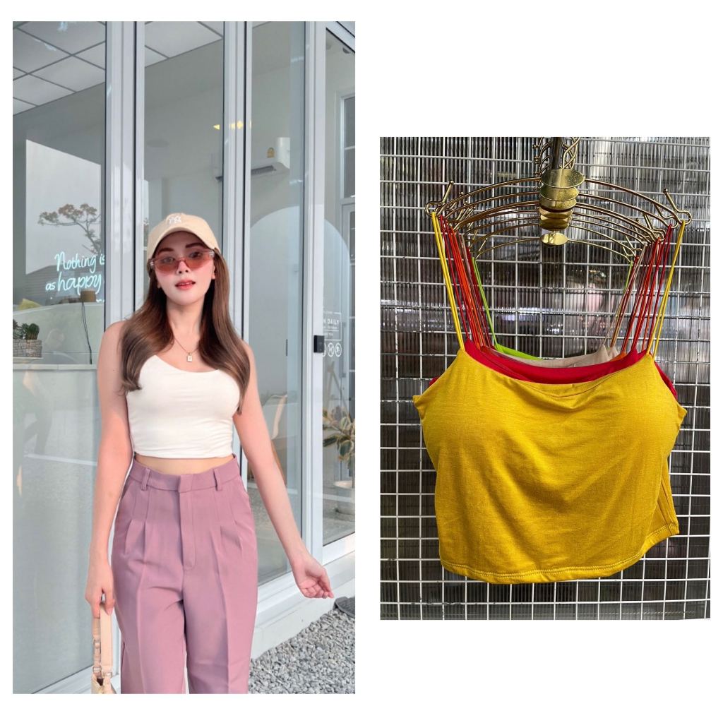 เสื้อยืด เสื้อครอปเซ็กซี่ ผ้าเรย่อน นิ่มยืดใส่สบาย มีหลายแบบ