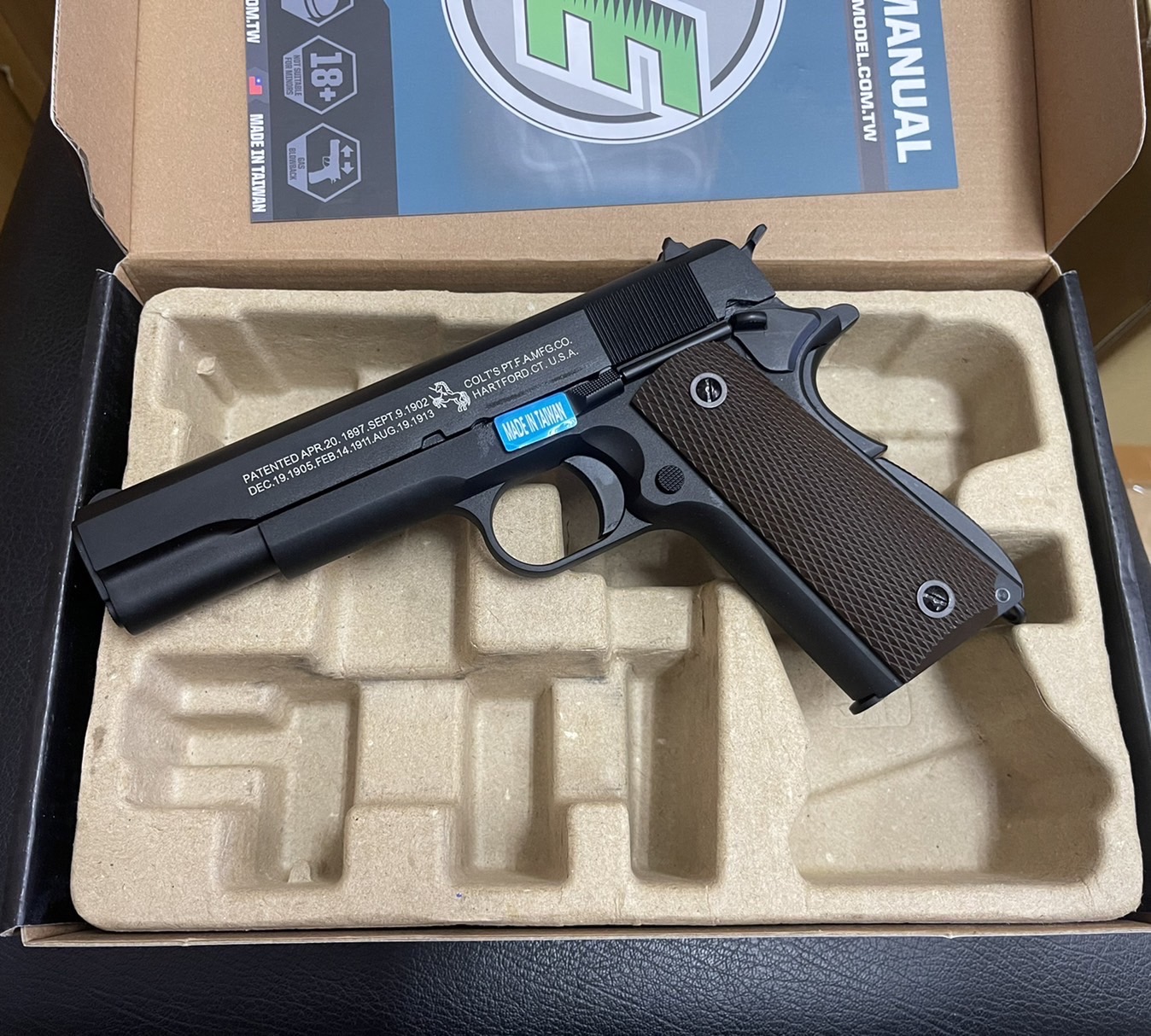 Colt M1911A1 สีดำ - WE