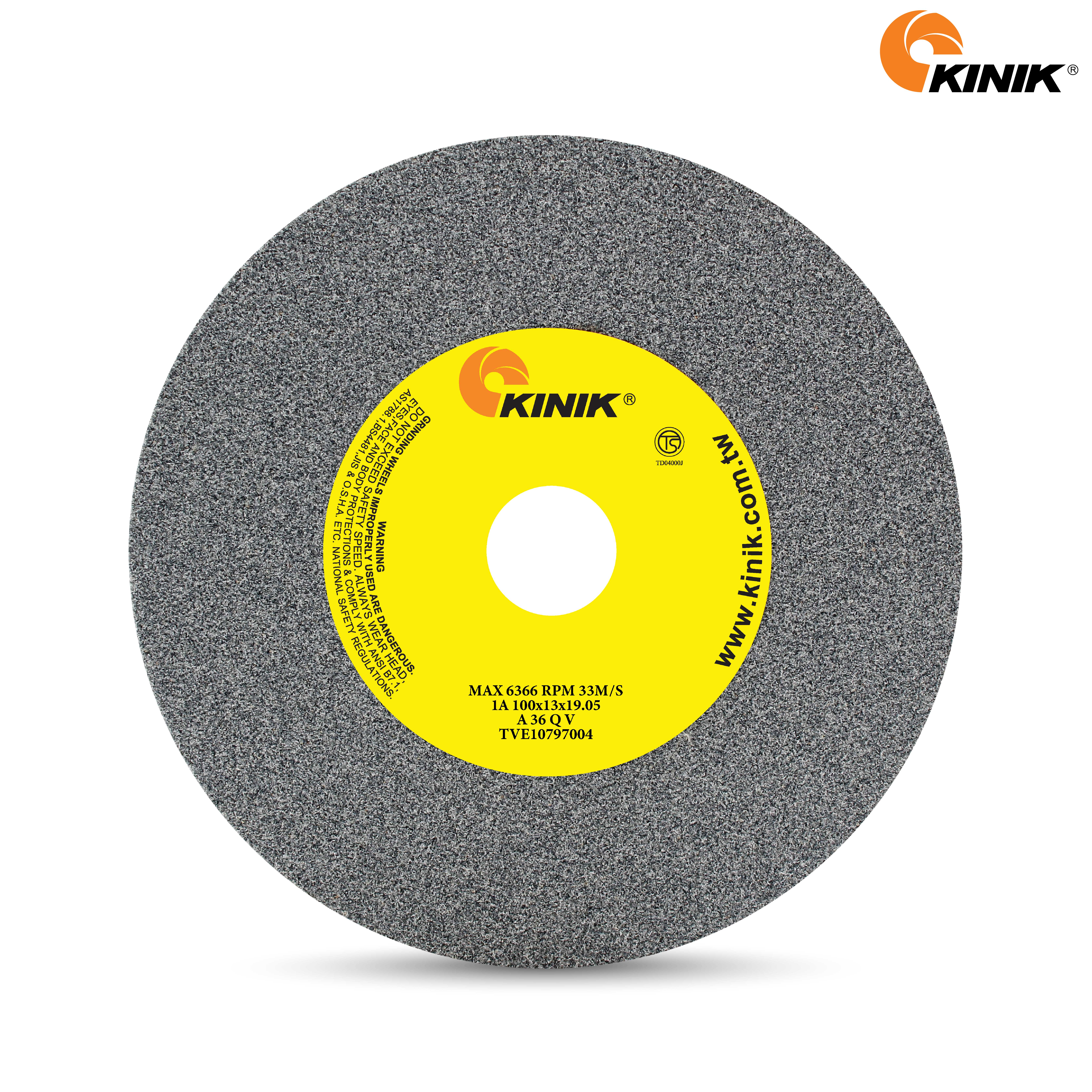 หินเจียร KINIK A36QV1A 100x13x19.05 mm.