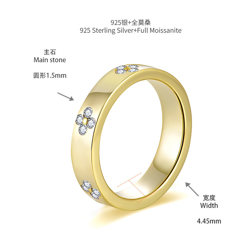 [สั่งผลิต] R3-0698 แหวนเพชรโมซาไนท์ 0.36 กะรัต