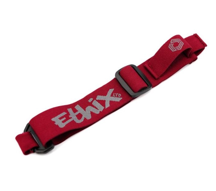ETHIX GOGGLE STRAP V3 BURGUNDY RED (Black LOGO) สายรัดแว่น FPV fatshark Skyzone