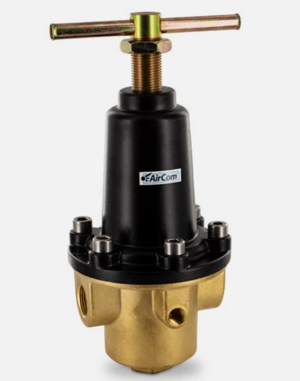 AIRCOM BRASS / Stainless PRESSURE REGULATOR R120 R3000 AirCom Pneumatic R120-08F High Pressure Regulator
