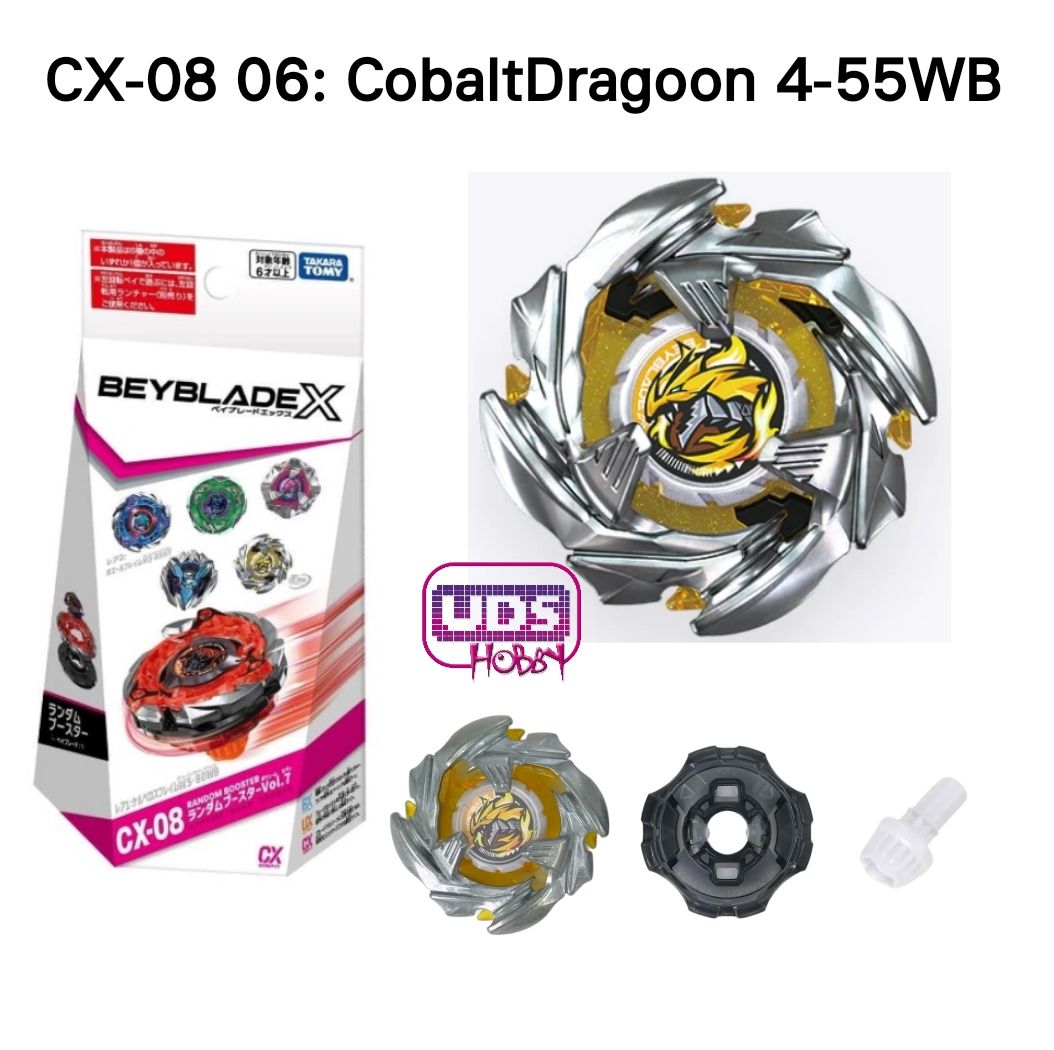 Takara Tomy ของแท้!! Beyblade X CX-08 CerberusFlame Select Booster Vol 7 [เลือกตัว]